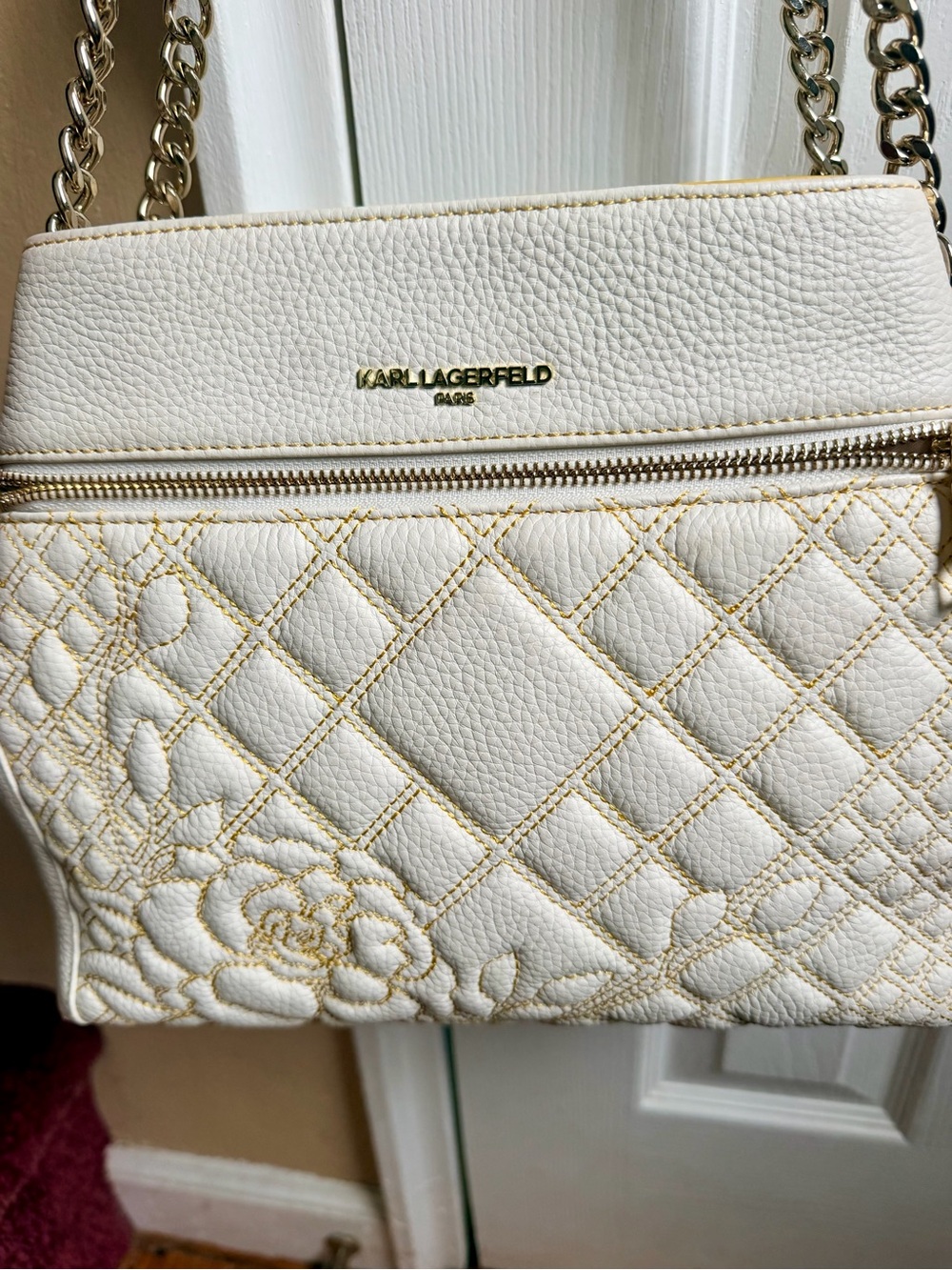Karl Lagerfeld Bouquet Quilted Chain Shoulder Bag